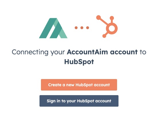Connect AccountAim to HubSpot