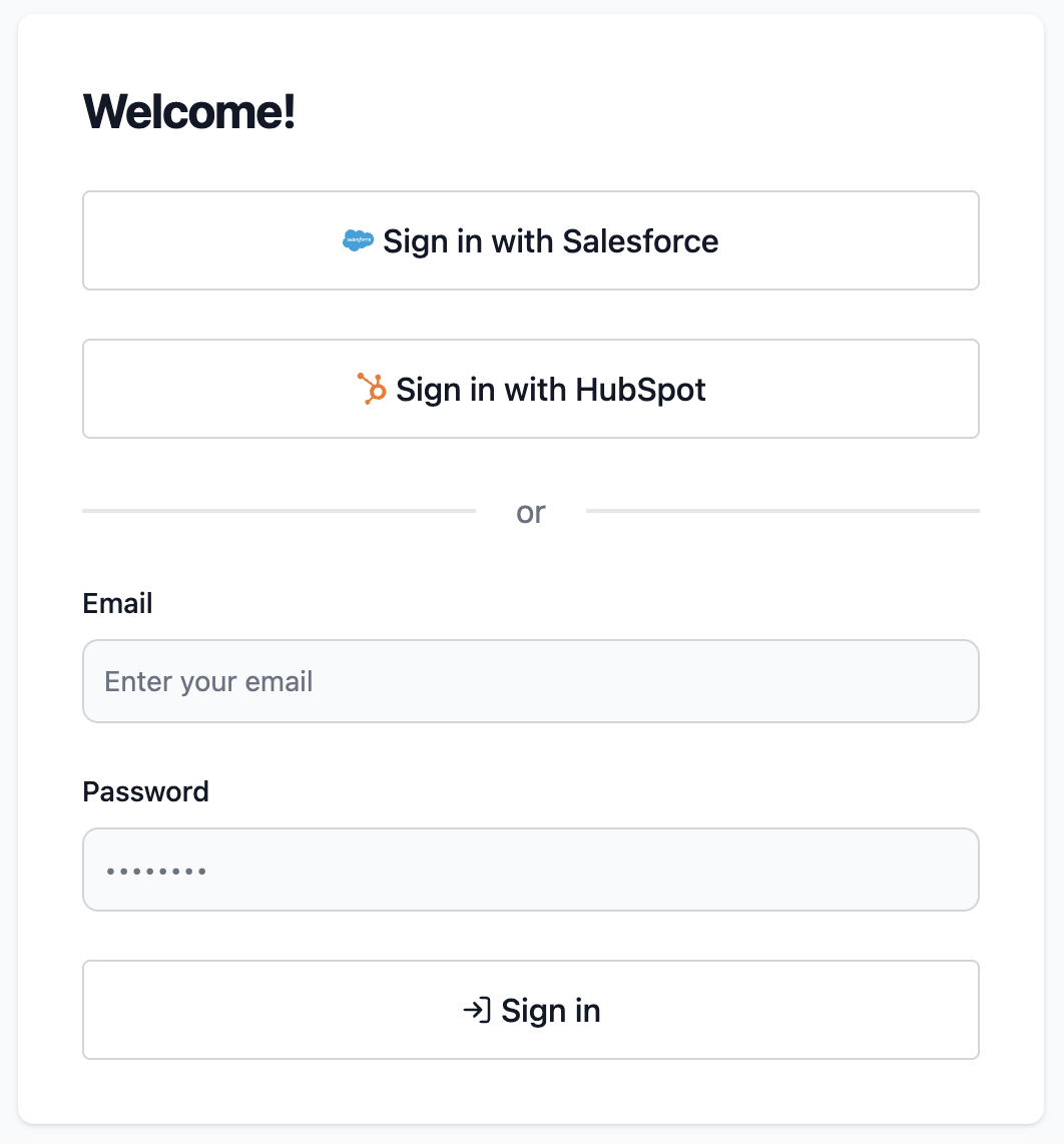 Sign-in Screen